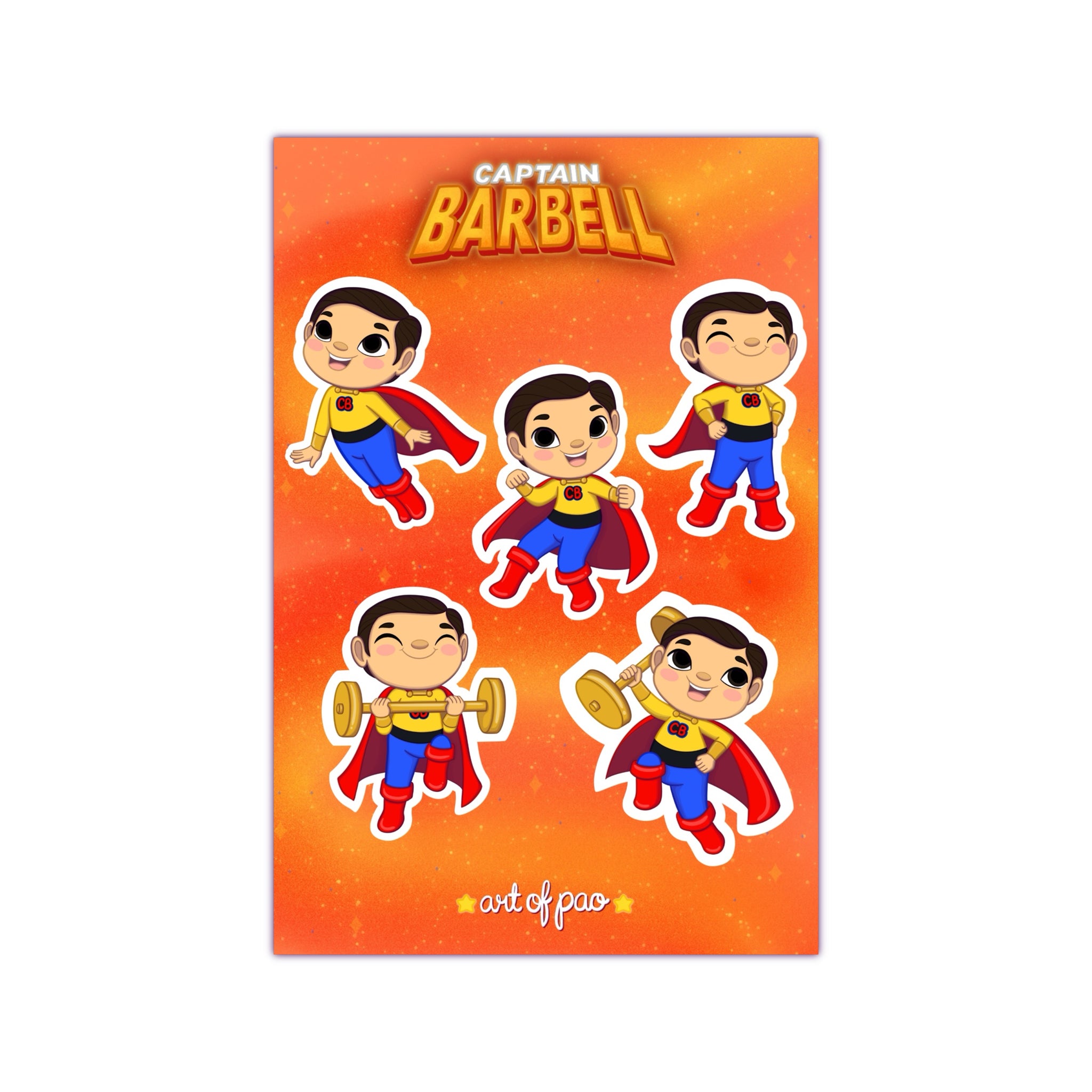 Captain Barbell - Sticker Sheet