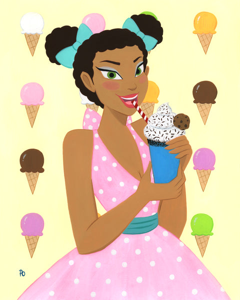 Ice Cream Lover 8.5 x 11” Art Print