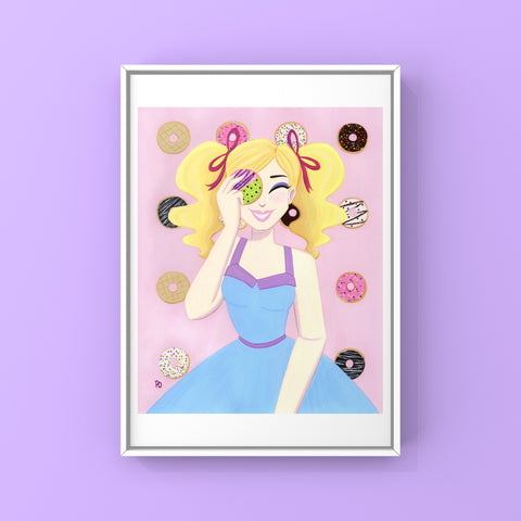 Donut Lover 8.5 x 11” Art Print