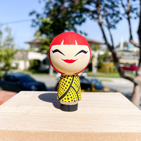 Artist Series: Yayoi Yellow - Kokeshi Art Toy Doll