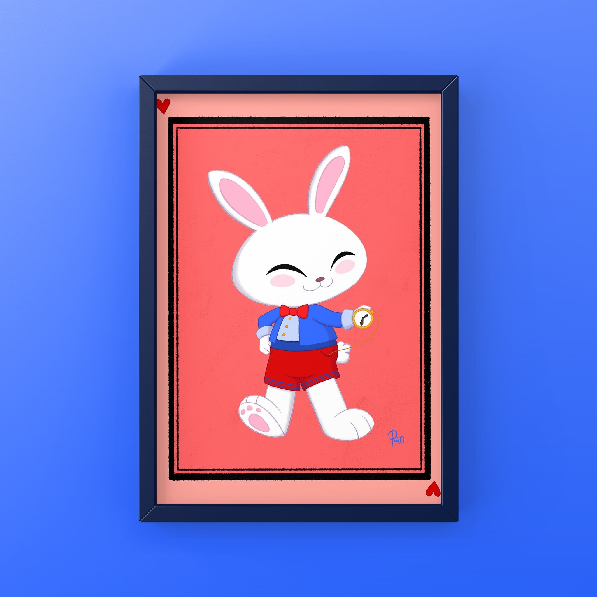 White Rabbit 5x7” Art Print