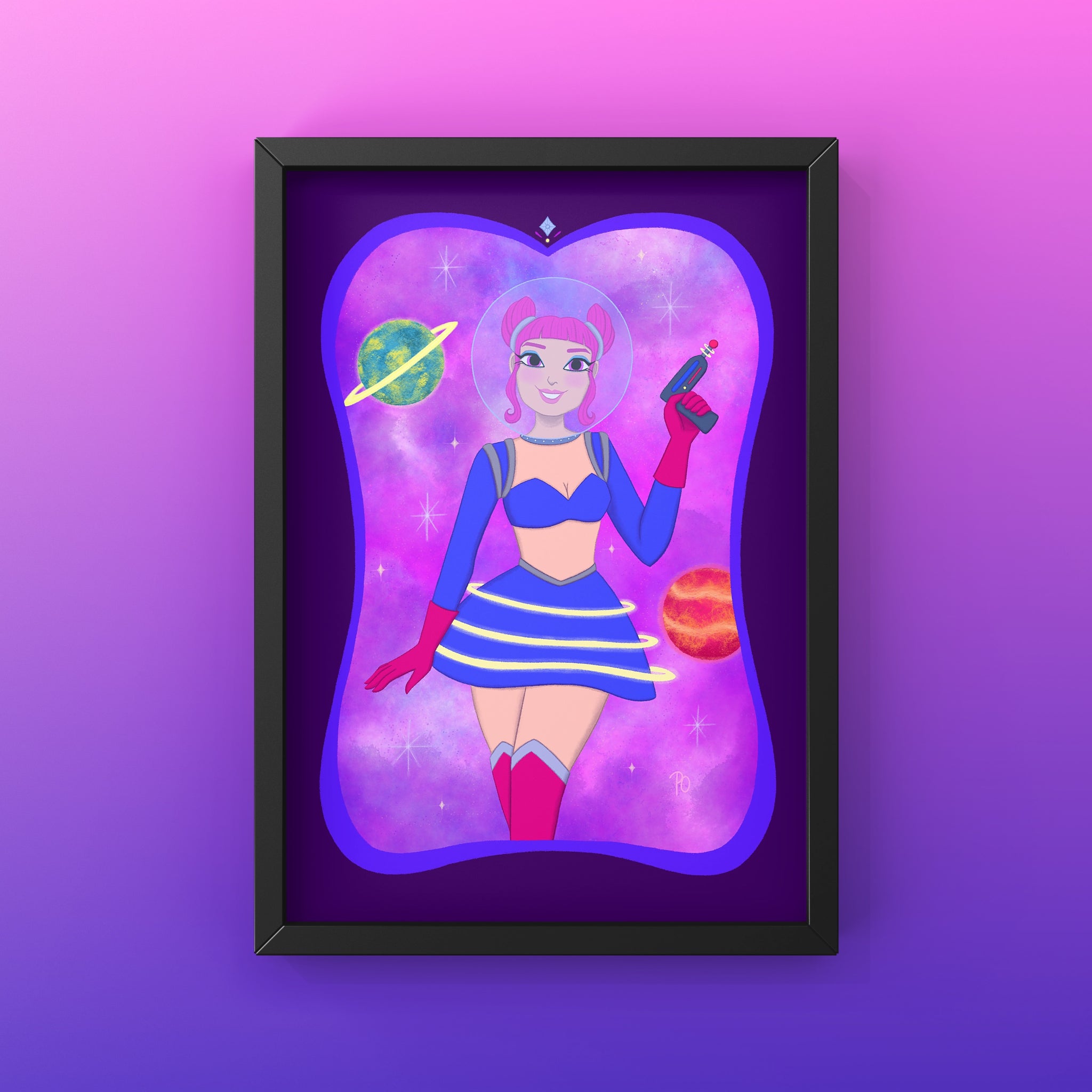 Space Girl 5x7” Art Print