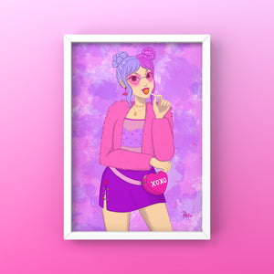Candy Girl 5x7” Art Print