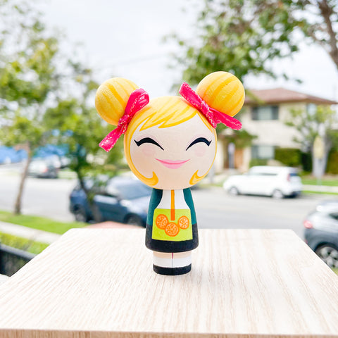 Artist Series: Lemonade Girl - Kokeshi Art Toy Doll